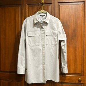 Lafayette 148, extra small, light blue blouse, 100% cotton